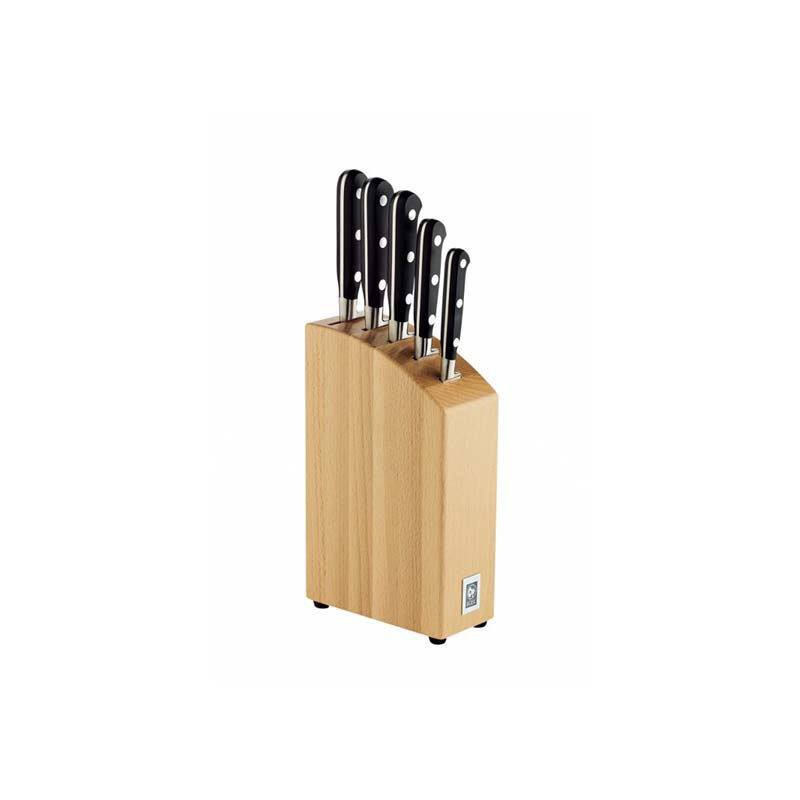 V Sabatier Knife Block with Five Knives