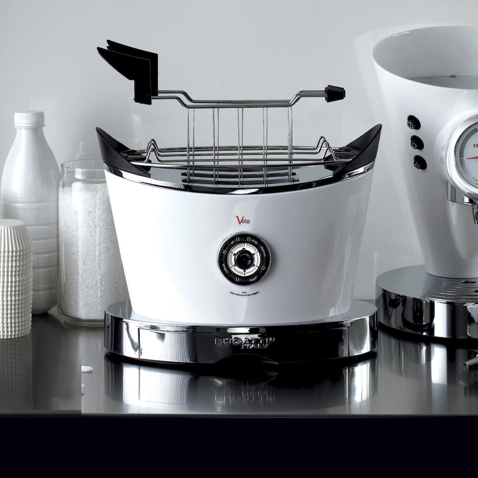 Bugatti kettle and store toaster white