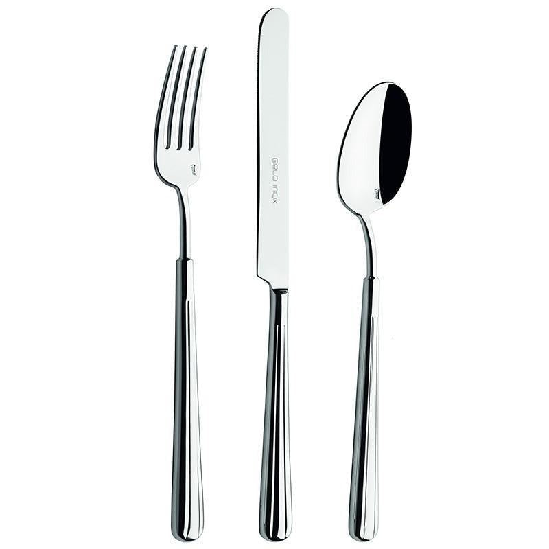 White and Black 24pc Bella Assorted Cutlery Set