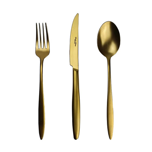 SAFIRA PVD OURO MATTE 42 Pieces Cutlery Set