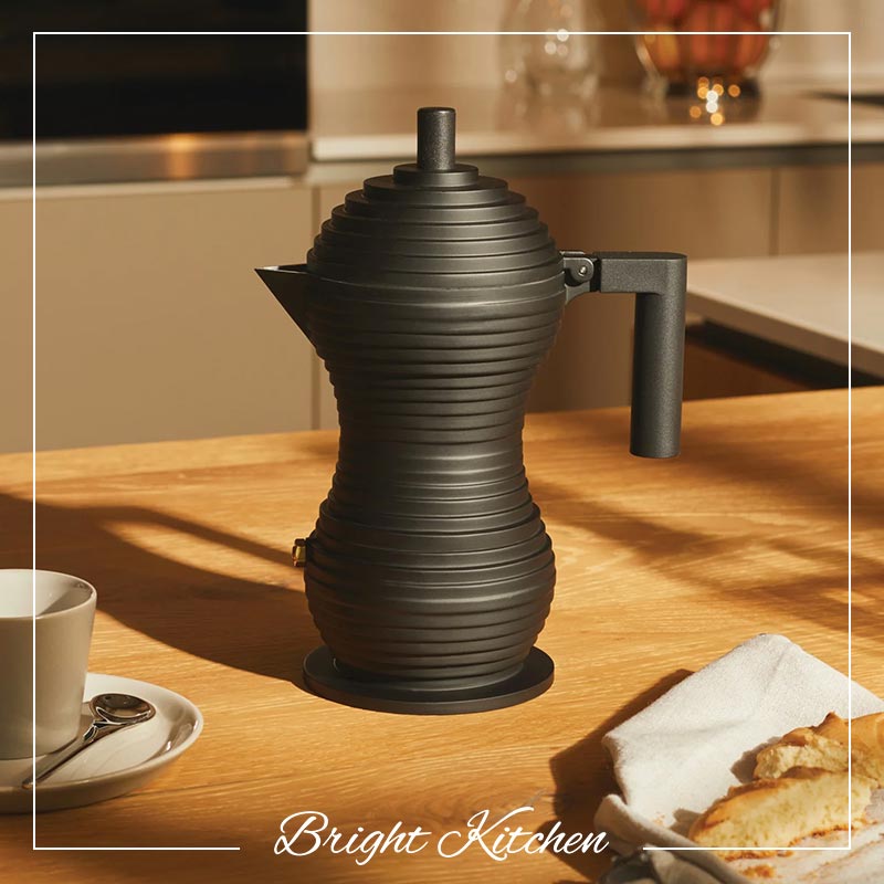 エスプレッソコーヒーメーカーPulcina 3カップブラック – Bright Kitchen