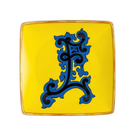 Versace Alphabet Bowl 12 cm square flat