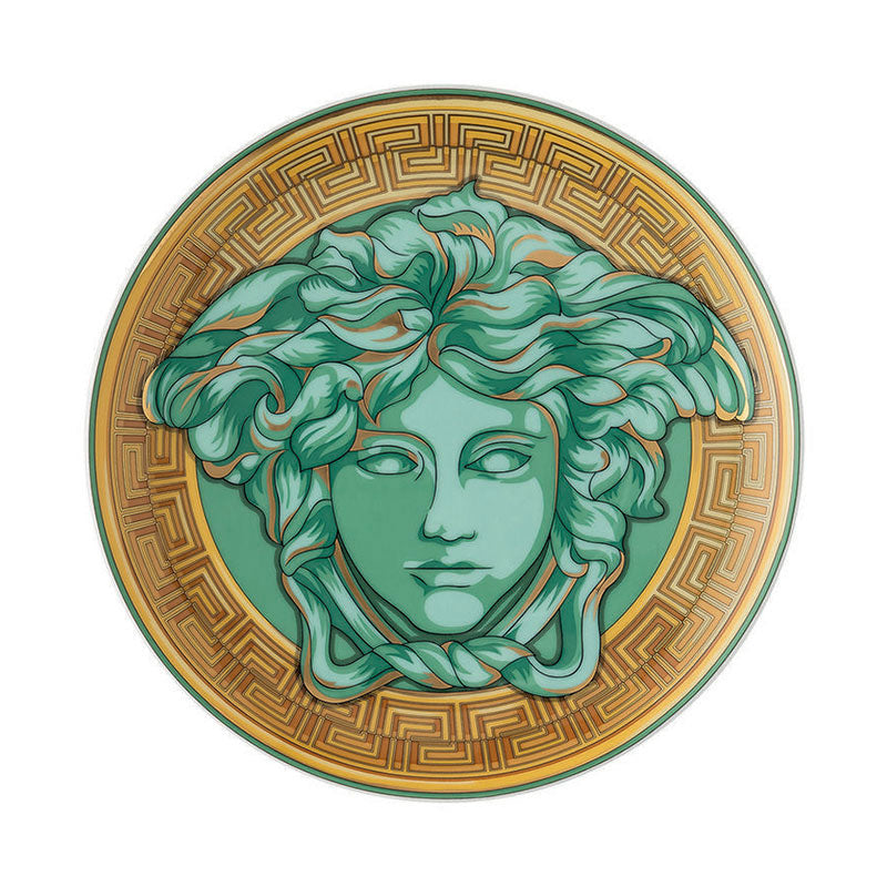 Versace Medusa Amplified Green Plate 17 cm