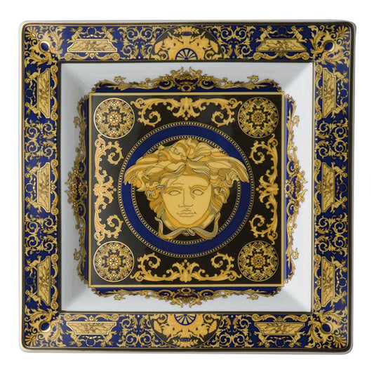 Versace Medusa Blue Dish 22 cm